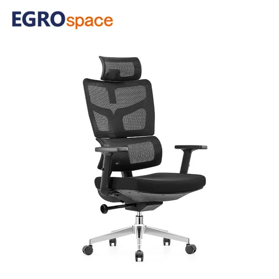 Egrospace Foshan Office Headrest Recliner Swivel Furniture CEO Factory Ergonomic High Back Mesh Chair
